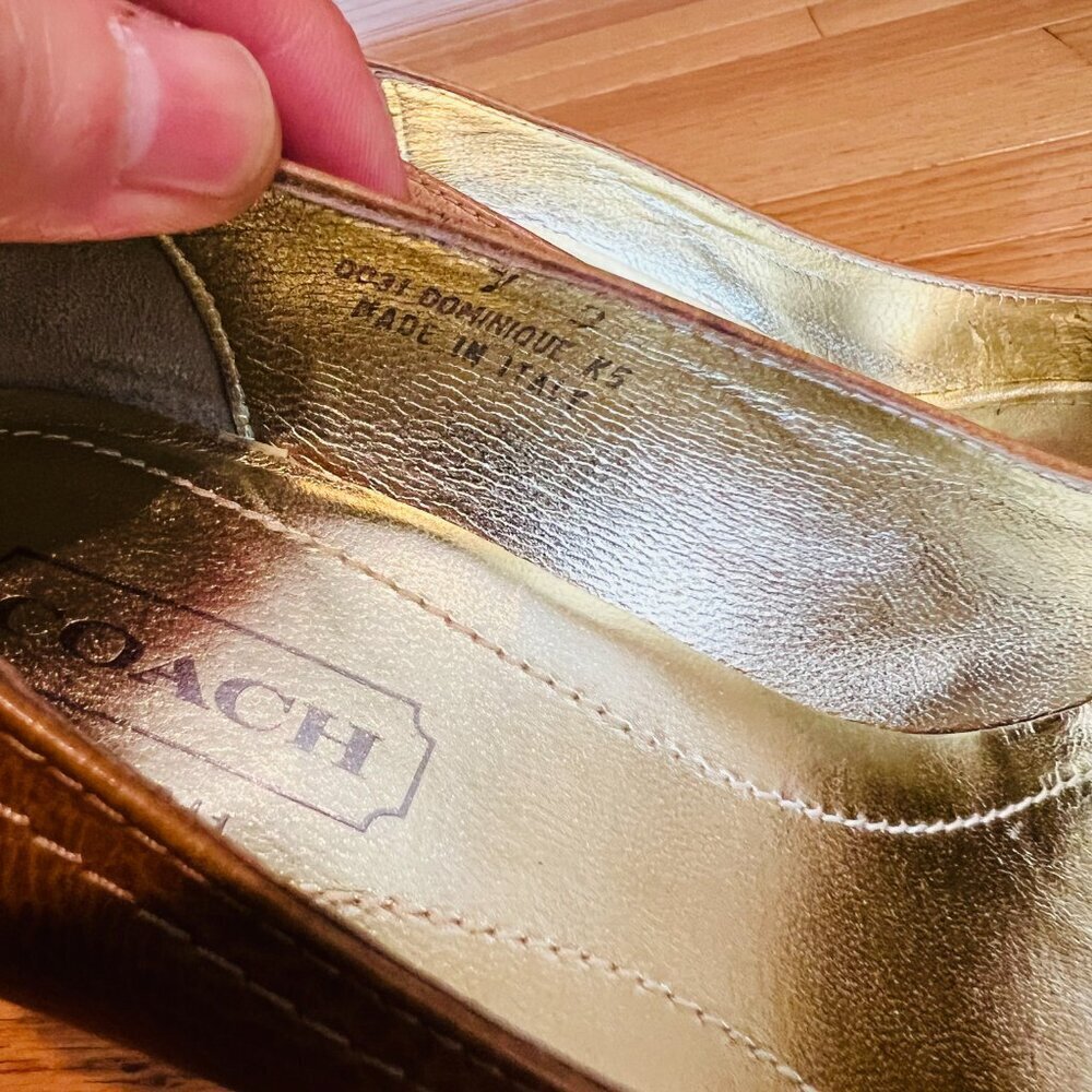 Authentic Vintage Coach Pumps Heels Shoes Size 7 B - Picture 14 of 16